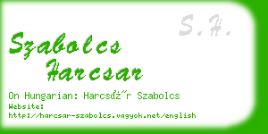 szabolcs harcsar business card